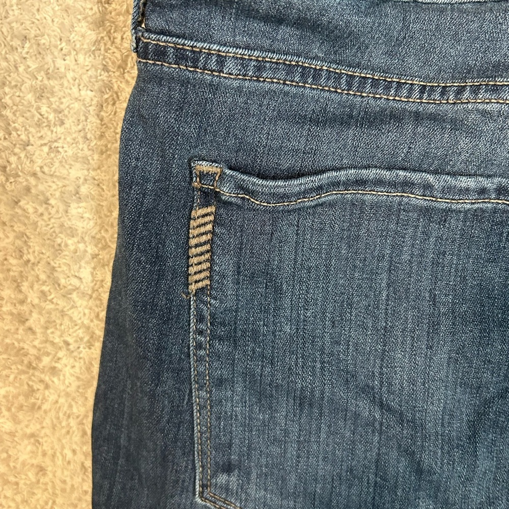 Paige Federal Jeans Mens Size 38 Straight Leg Blue Denim Jeans Dark Wash - Picture 12 of 14